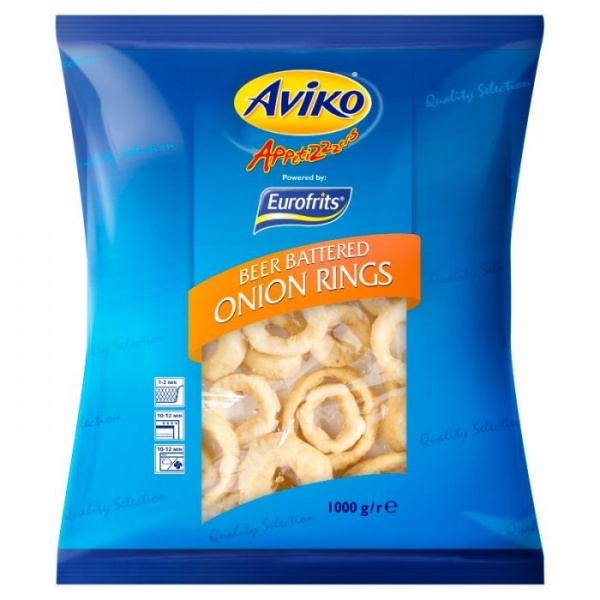 Aviko Beer Battered Onion Rings - 1kg